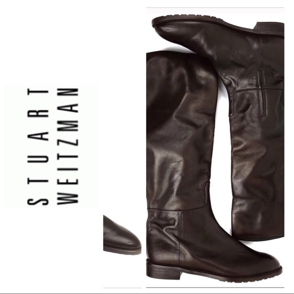 Stuart Weitzman Shoes - STUART WEITZMAN EQUINE LEATHER RIDING BOOTS